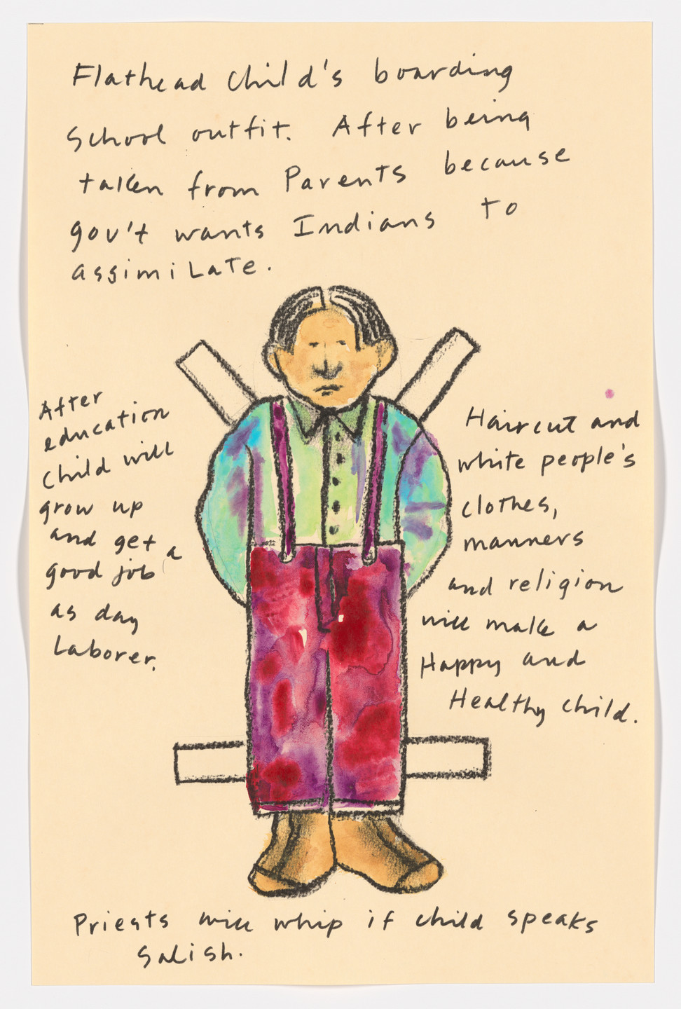 Jaune Quick-to-See Smith. Paper Dolls for a Post-Columbian World. 1991