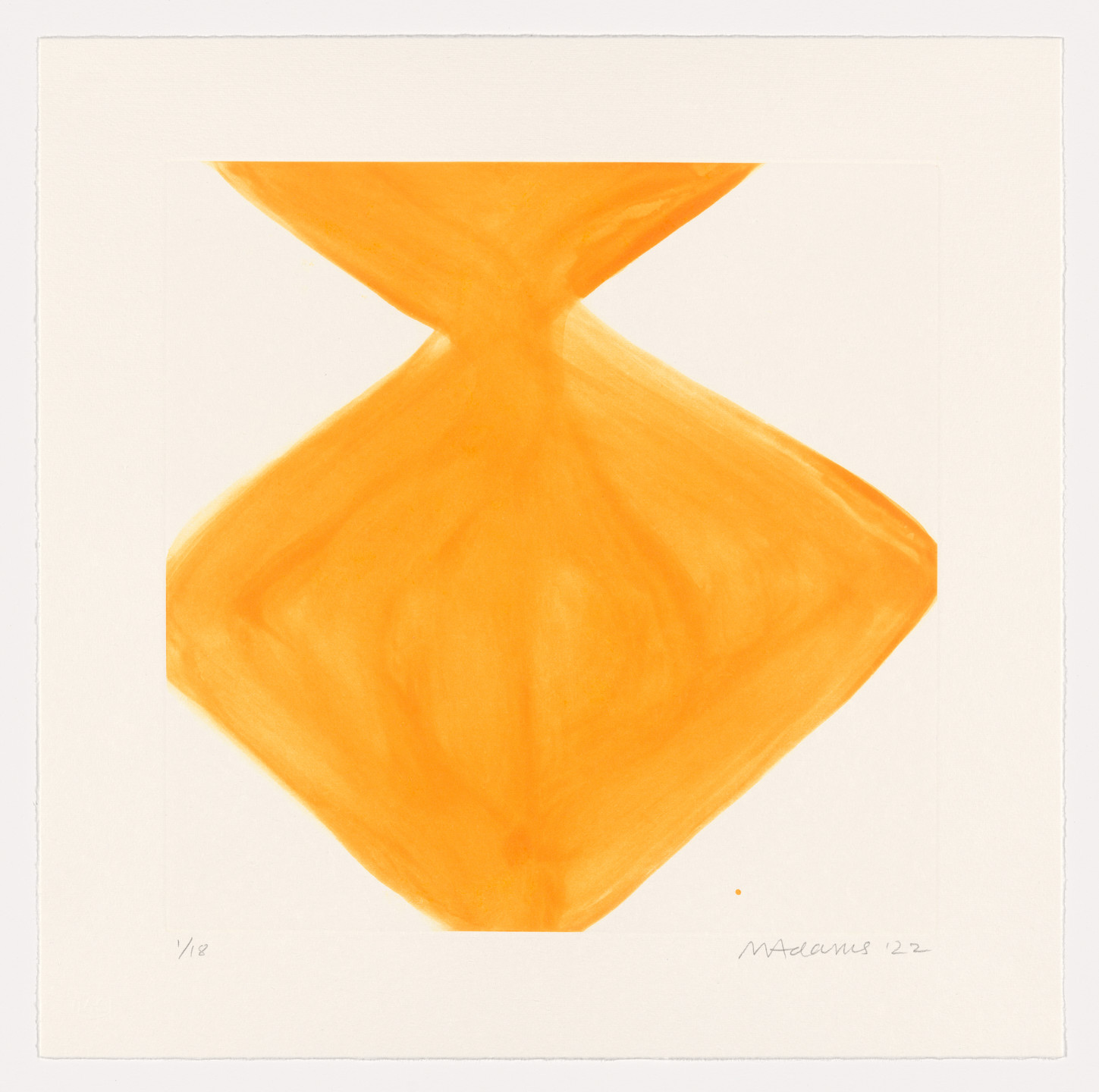 Marina Adams. NY Series (Etchings) Apricot Yellow. 2022
