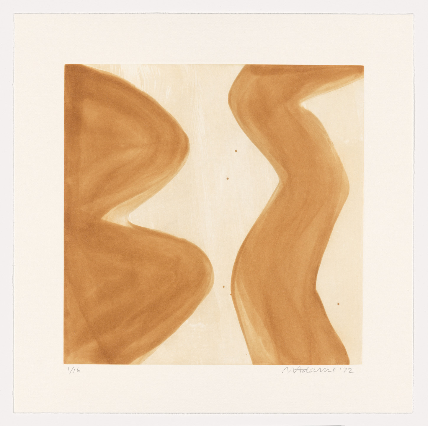 Marina Adams. NY Series (Etchings) Burnt Umber. 2022