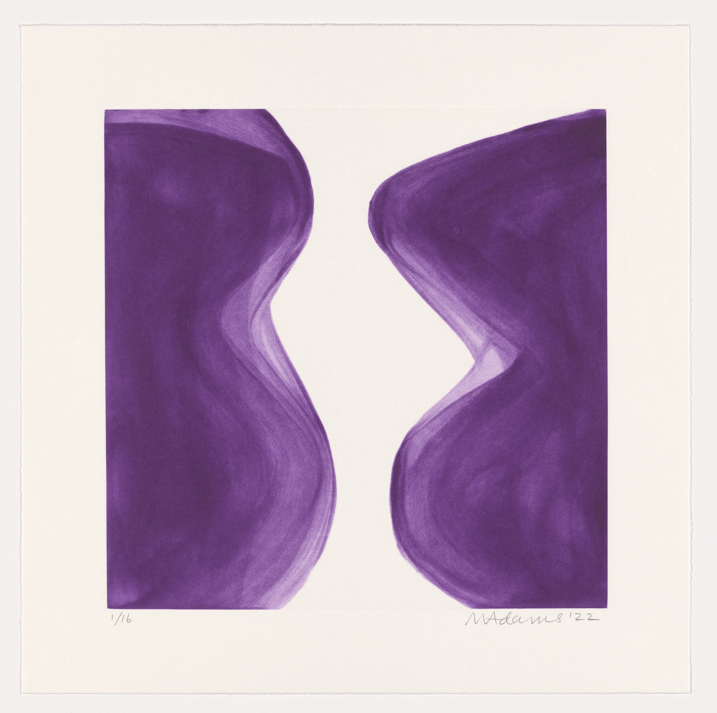 Marina Adams. NY Series (Etchings) Carbazole Violet. 2022
