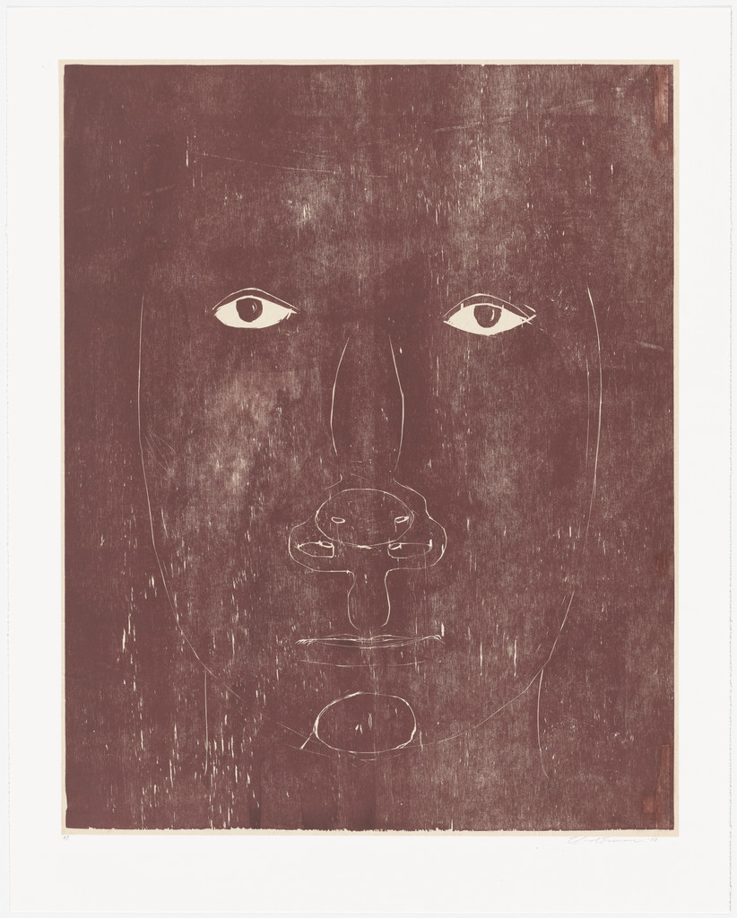Untitled (Face with Yellow Eyes)