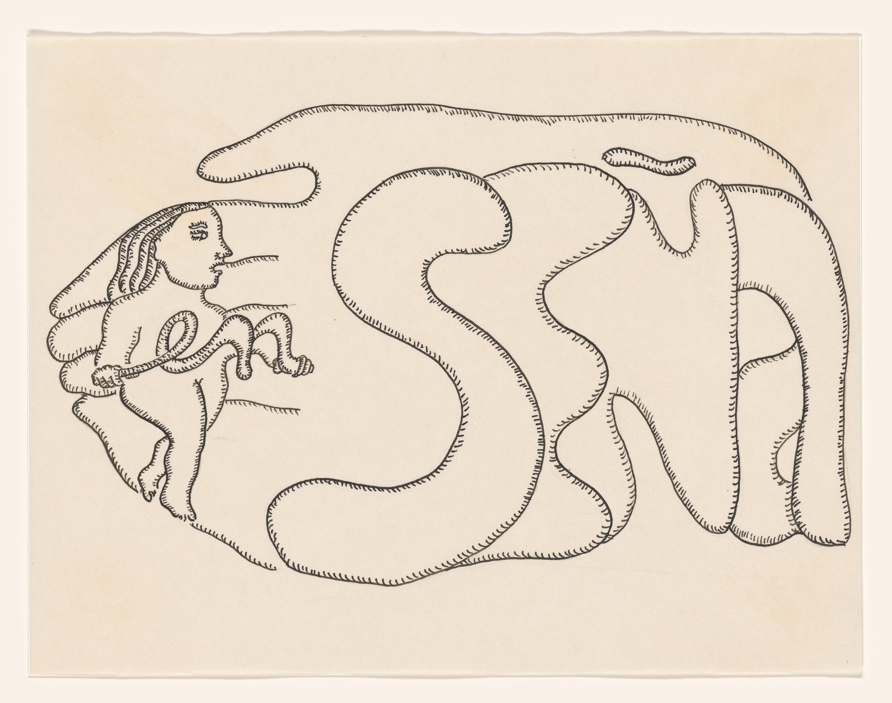 Cecilia Vicuña. Enseñar: poner en señas (To Teach: To Put in Signs) from the series AMAzone Palabrarmas. 1978