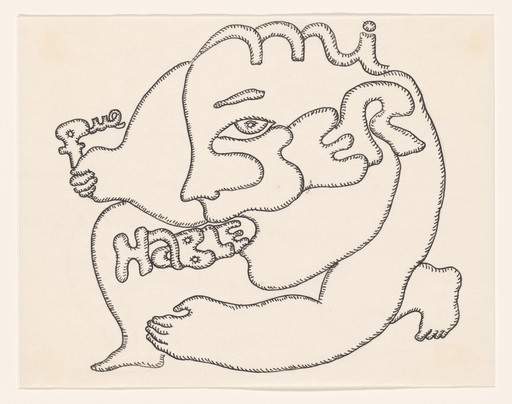 Cecilia Vicuña. Miserable: que mi ser hable (In Misery Your Being Speaks) from the series AMAzone Palabrarmas. 1978