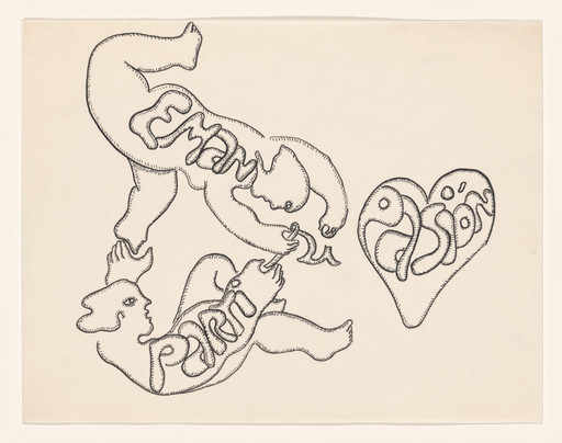Cecilia Vicuña. Eman sí pasión / parti sí pasión (Emancipation participates: Say Yes to Passion) from the series AMAzone Palabrarmas. 1978