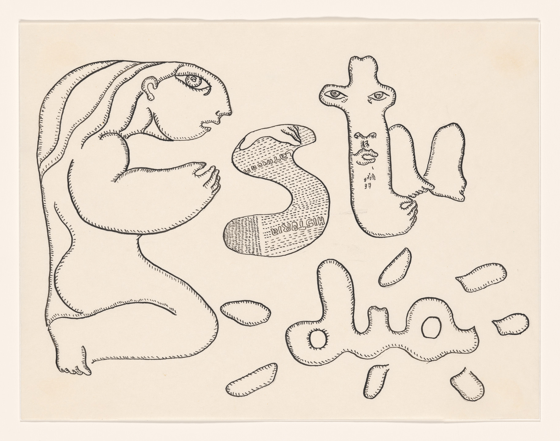 Cecilia Vicuña. Estudia: es tu día ( Study: It Is Your Day ) from the series AMAzone Palabrarmas. 1978