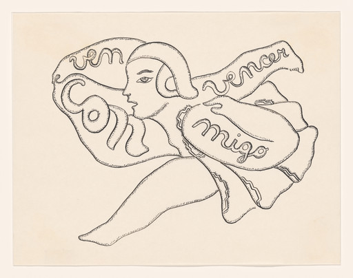 Cecilia Vicuña. Convencer: ven conmigo a vencer (Convince: To Overcome Together) from the series AMAzone Palabrarmas. 1978
