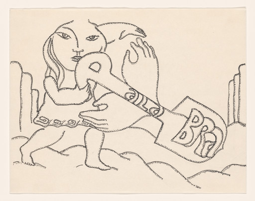 Cecilia Vicuña. Labrar palabras como quien labra la tierra (Work Words Like Those Who Till the Land ) from the series AMAzone Palabrarmas. 1978