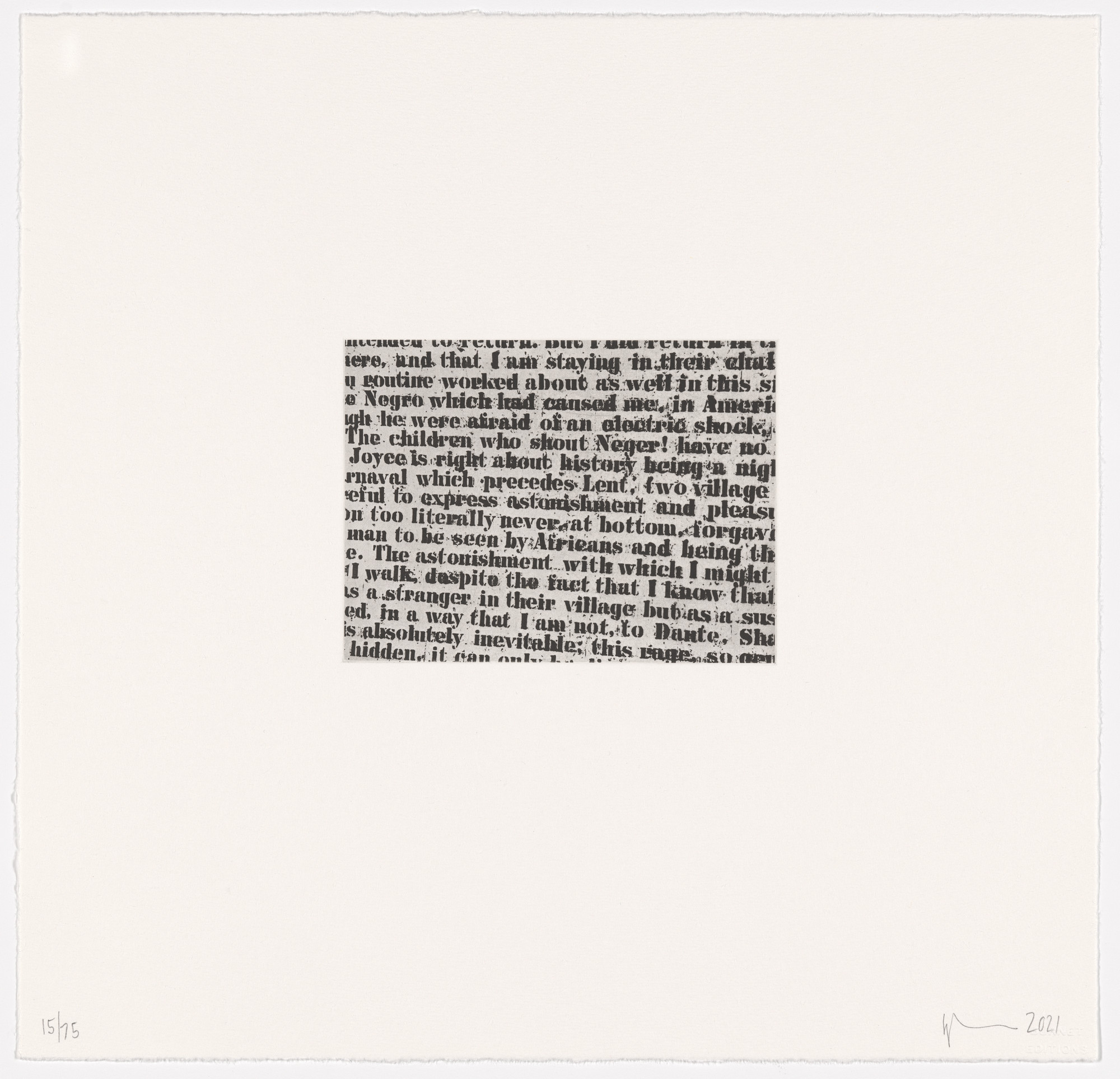 Glenn Ligon. Extract