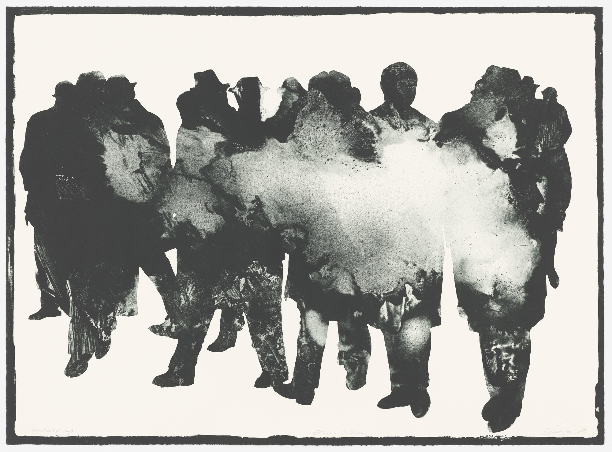 Rafael Canogar. Urban Scene (Escena urbana) from The Earth