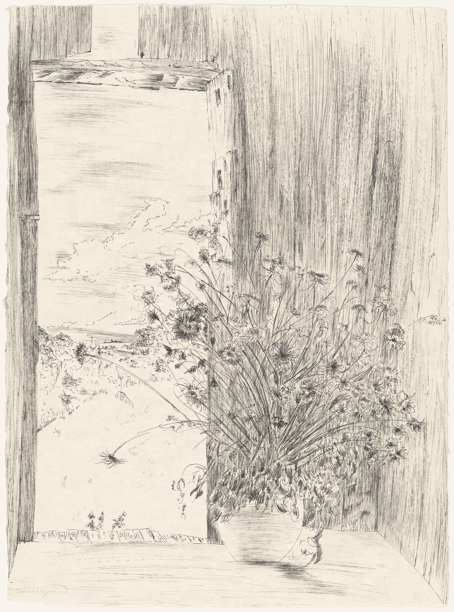 Peter Takal. Flowers in Barn from the portfolio Of Nature, Of Man