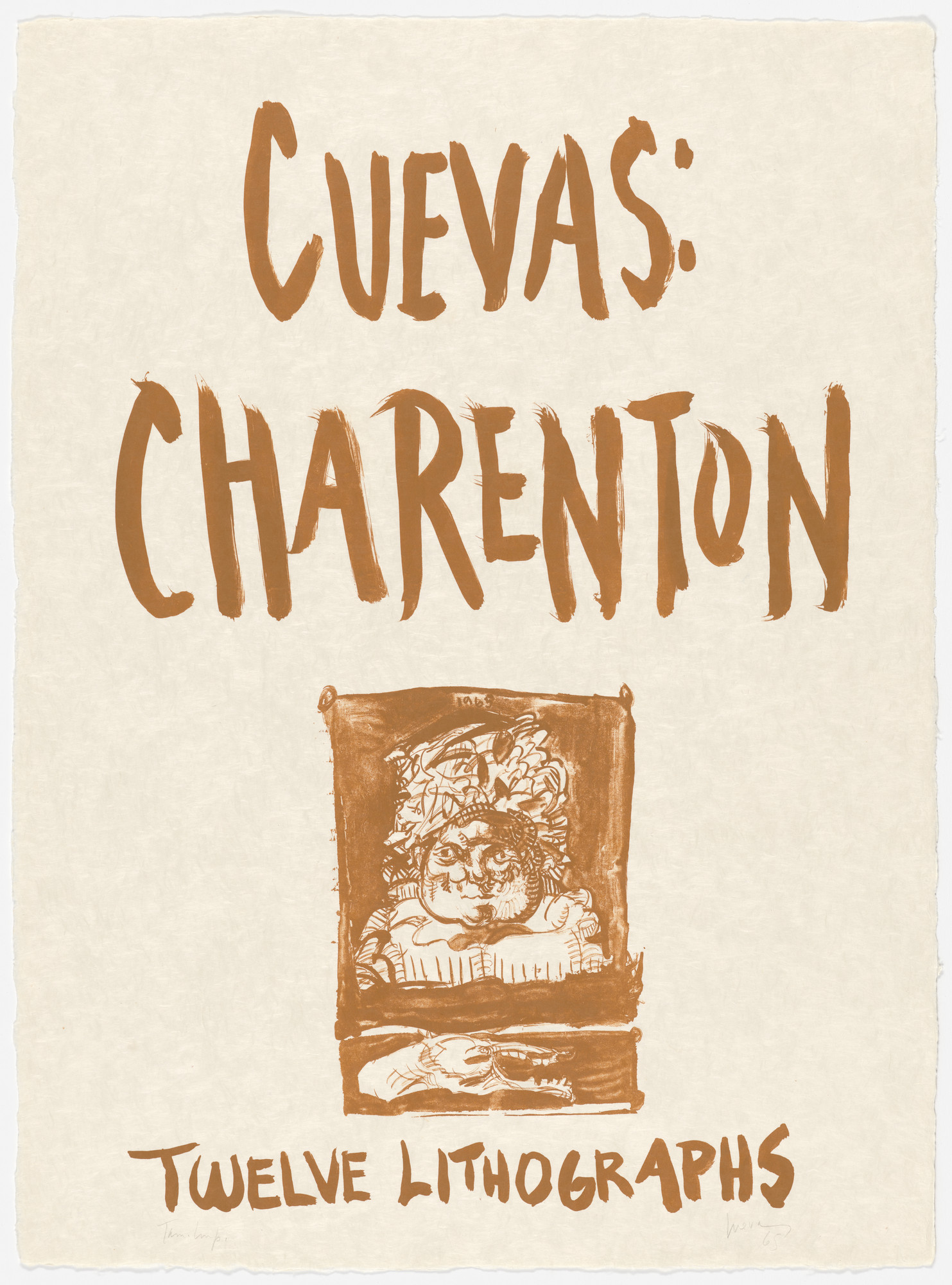 José Luis Cuevas. Title page from Charenton