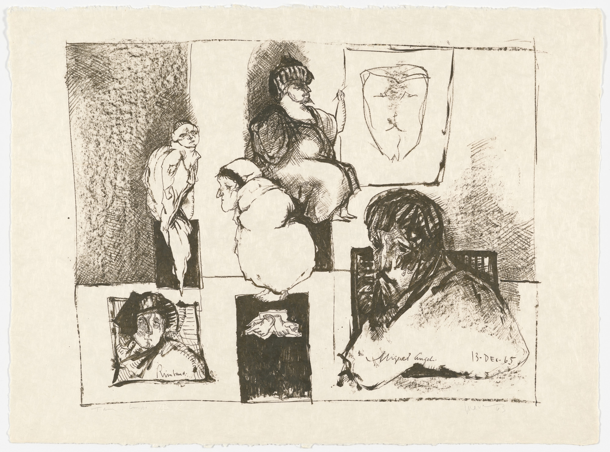 José Luis Cuevas. Happenings in Charenton (plate 8) from Charenton