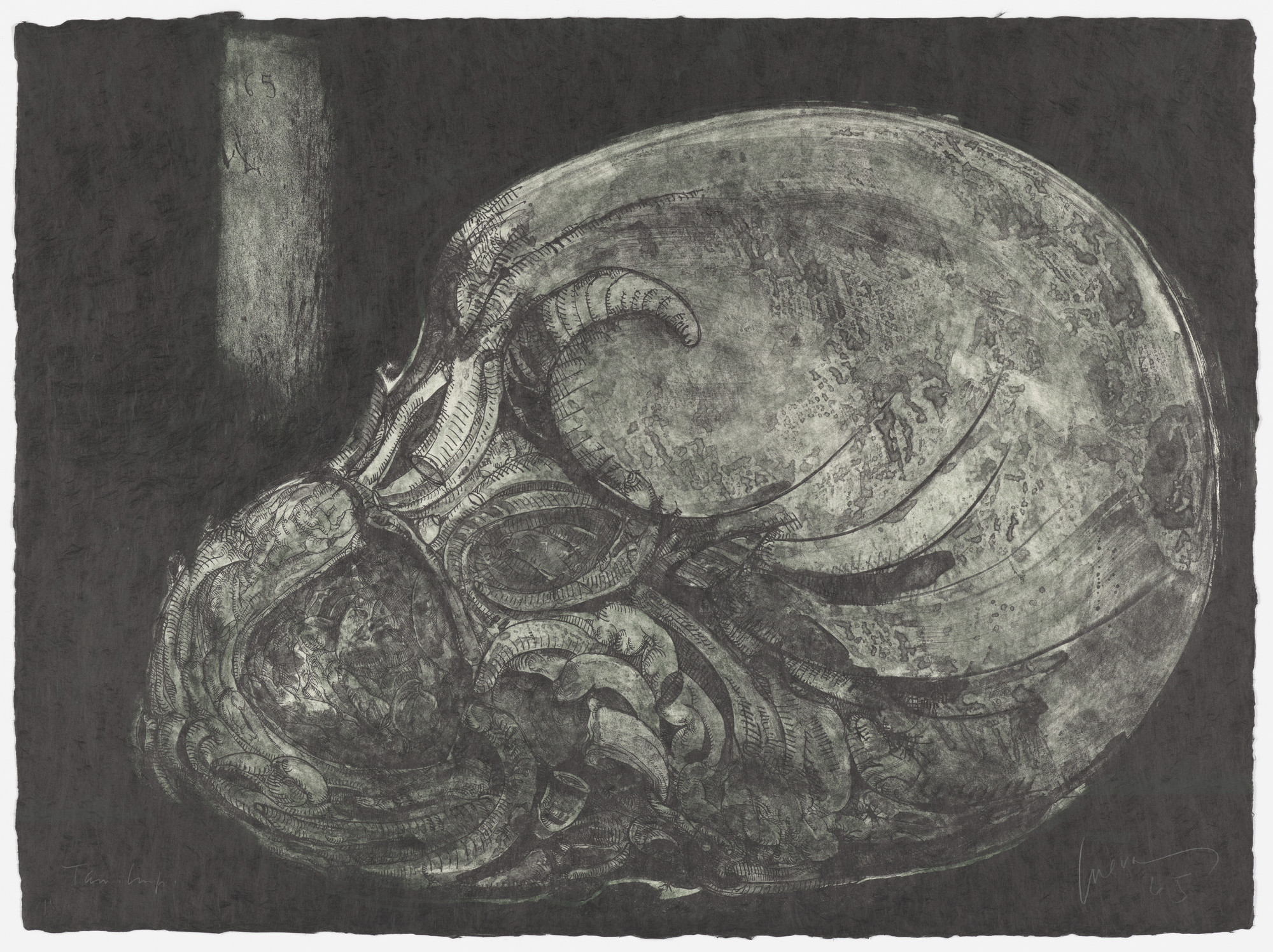 José Luis Cuevas. Worm Pit (plate 12) from Charenton