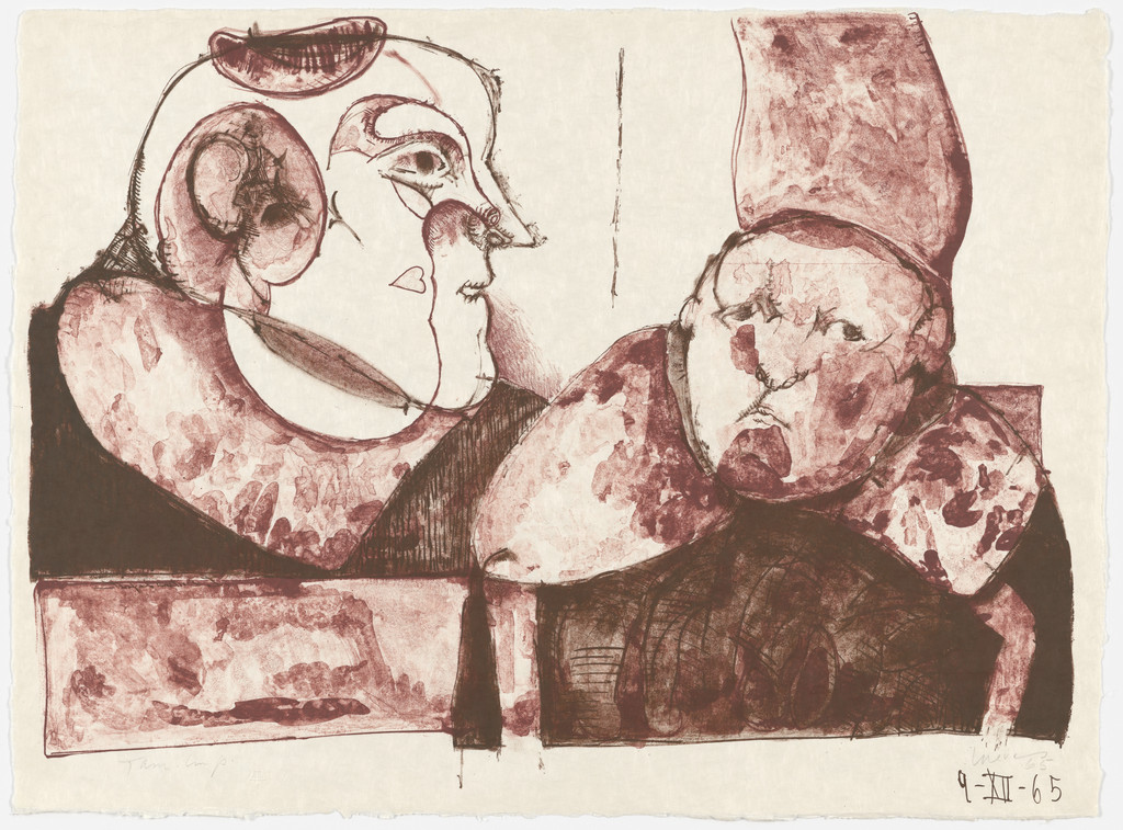 Double Portrait of Doctor Laforet (plate 3) from Charenton