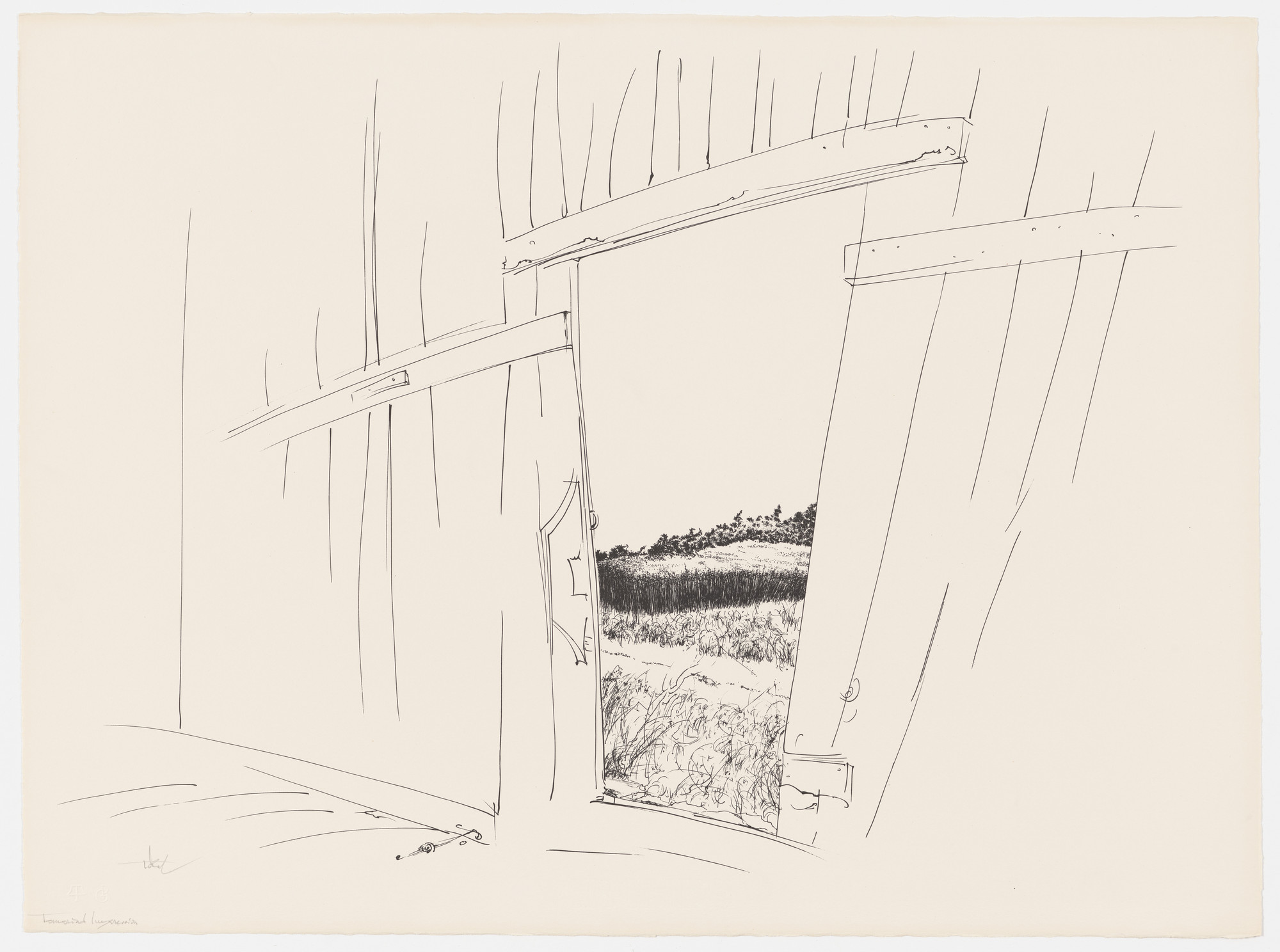 Peter Takal. Open Barn Door from the portfolio Of Nature, Of Man