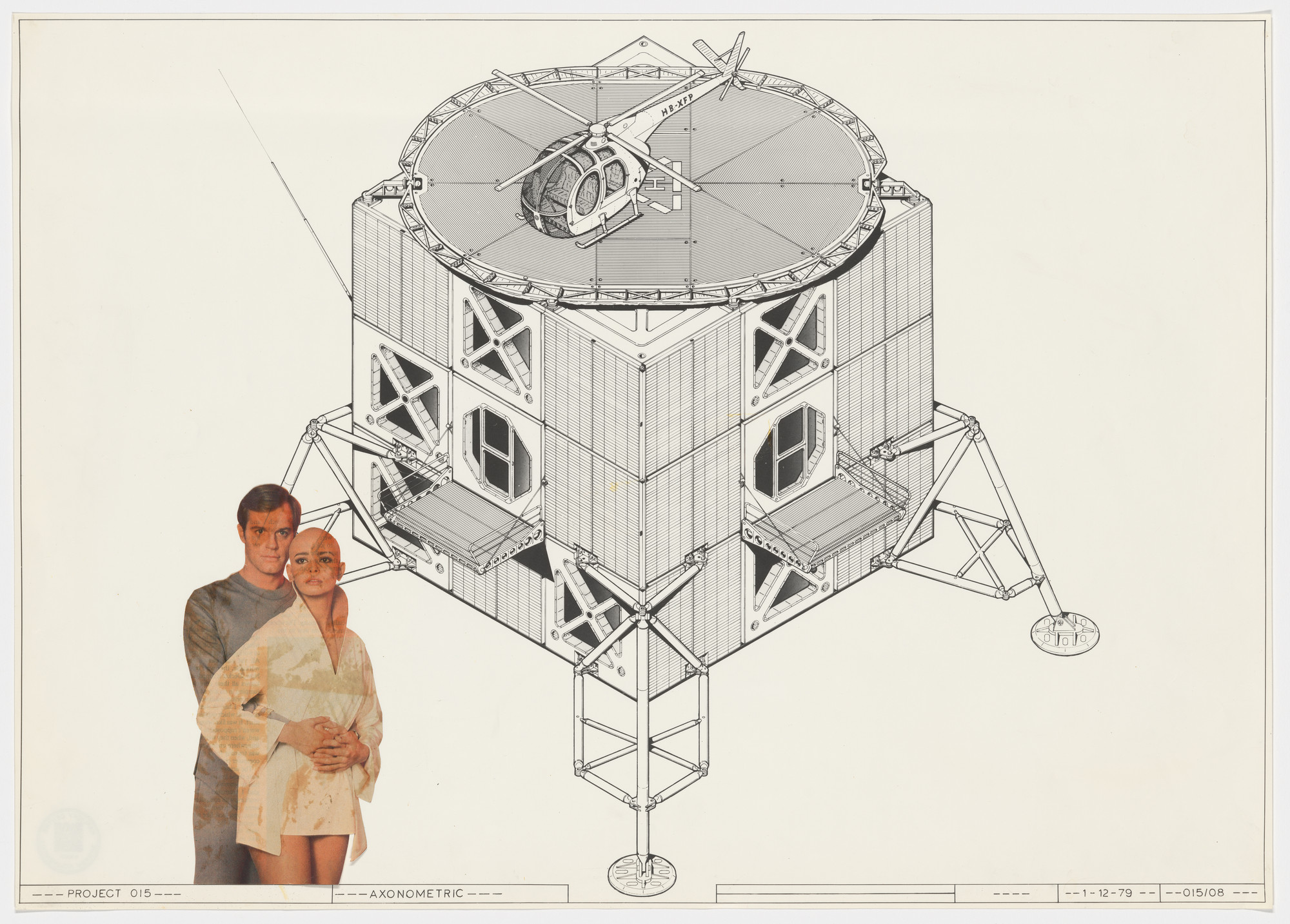 Jan Kaplický. House for a Helicopter Pilot, project