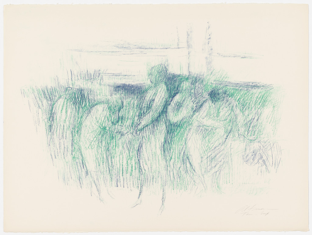 Street with Figures from Untitled Suite