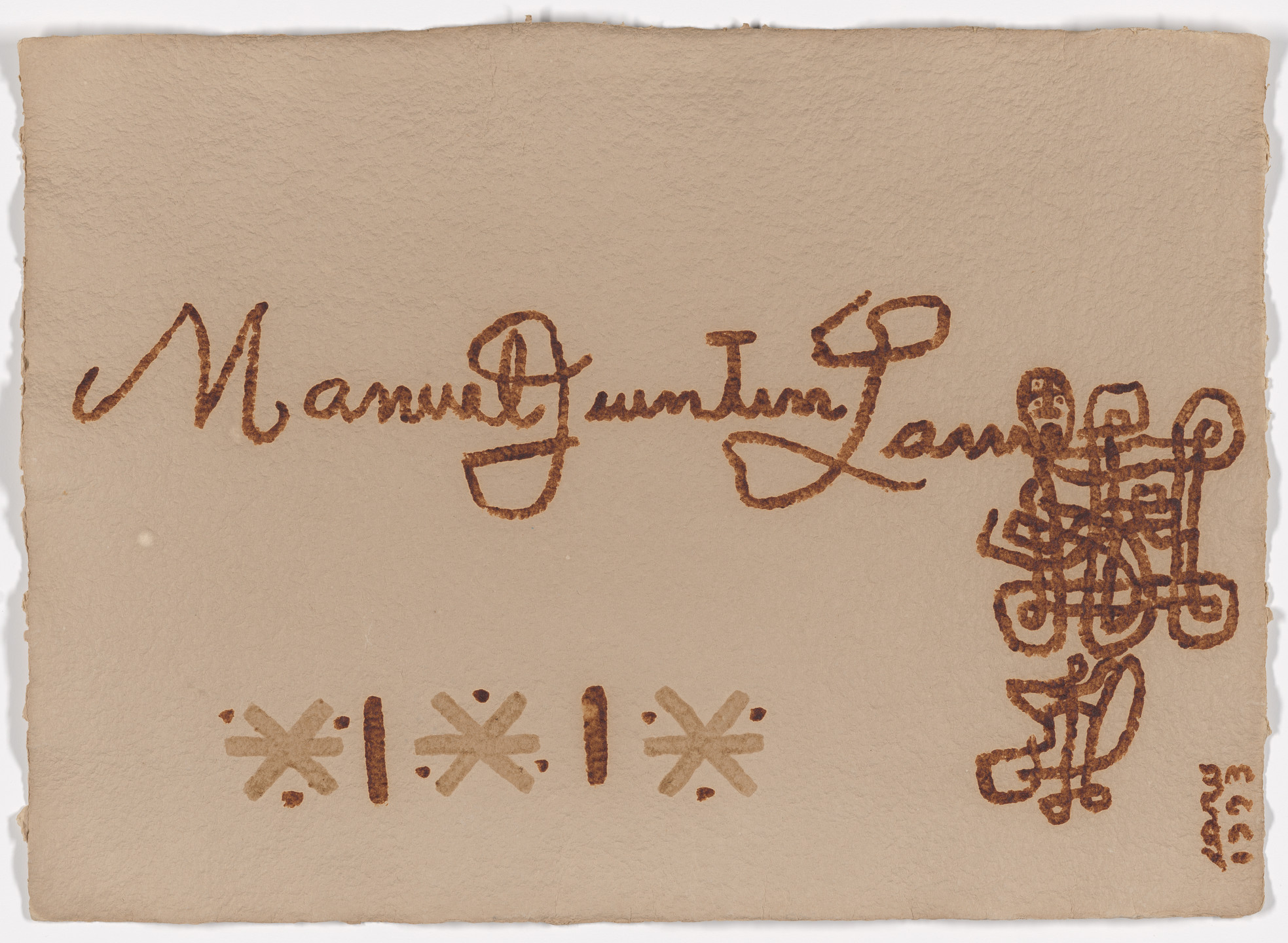 Antonio Caro. Homenaje a Manuel Quintín Lame (Tribute to Manuel Quintín Lame). 1993