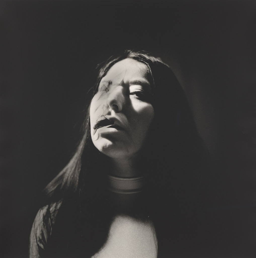 Self Portrait Trying on Rosa’s Face (Time Twins), Lima, Peru, 1979 / Lima, Peru, 2014 / Claremont, CA, 2018