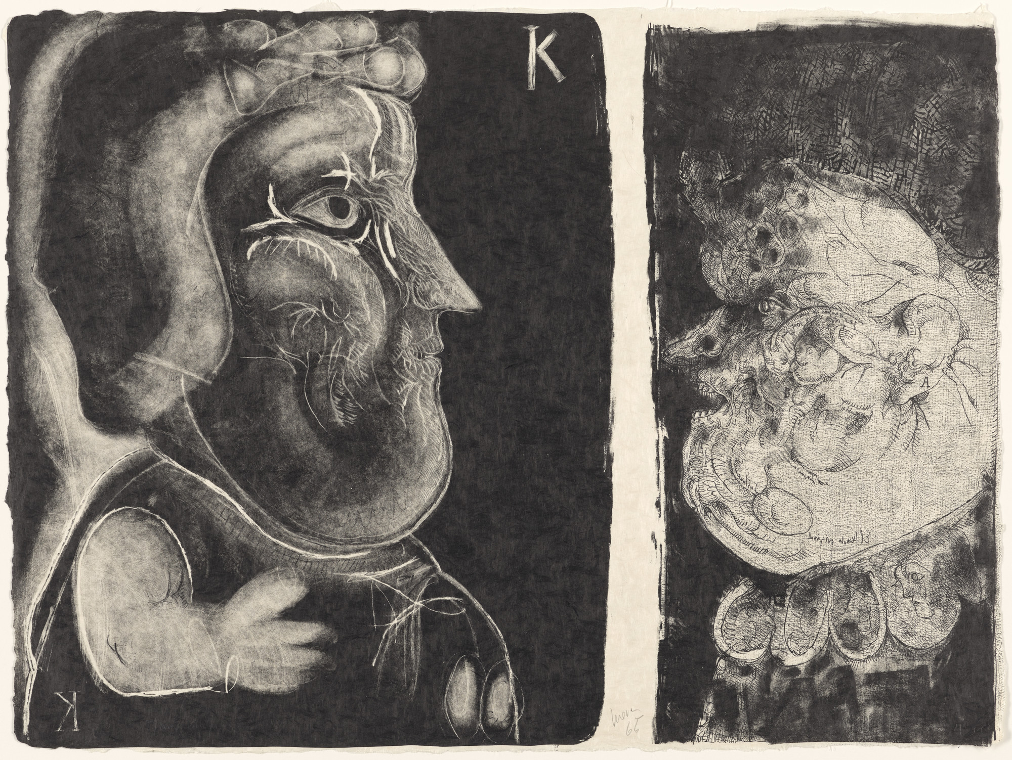 José Luis Cuevas. The Marquis de Sade and the King of Diamonds