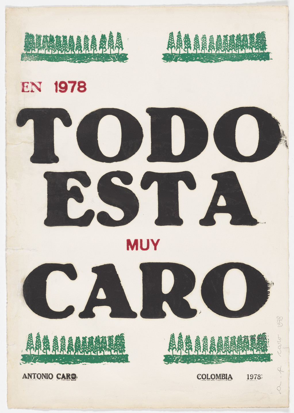 Antonio Caro. Todo está muy Caro (Everything is Very Caro). 1978