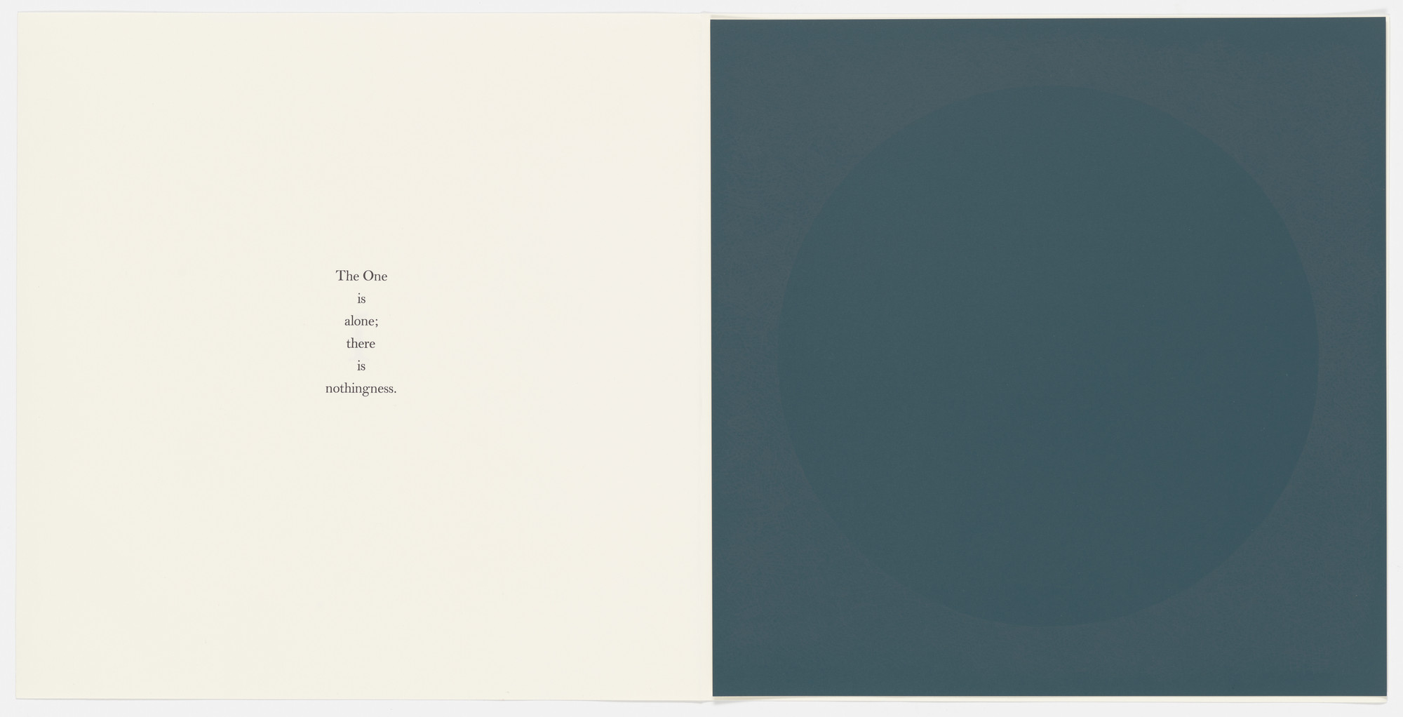 Paul Brach. #1 (plate, folio 4) from The Negative Way. 1964