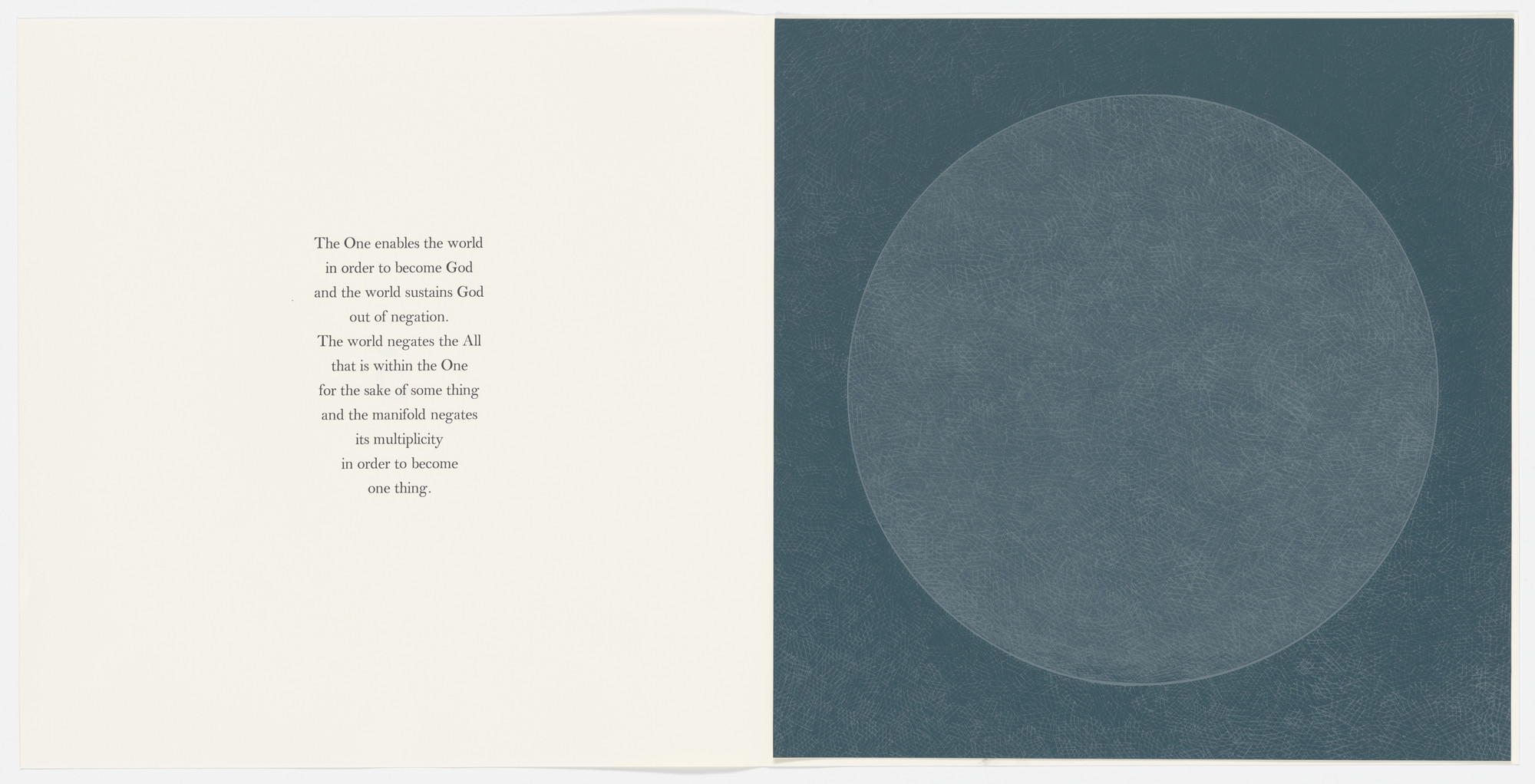 Paul Brach. #5 (plate, folio 16) from The Negative Way. 1964