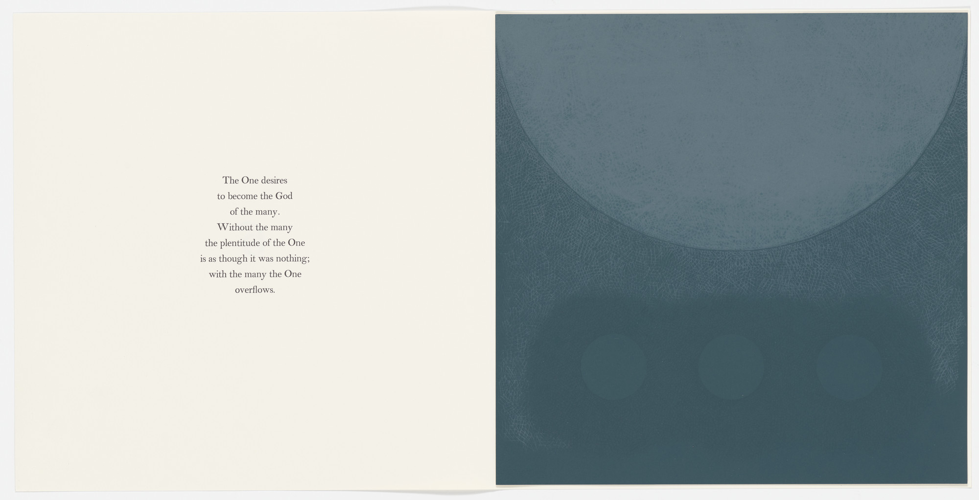 Paul Brach. #6 (plate, folio 19) from The Negative Way. 1964