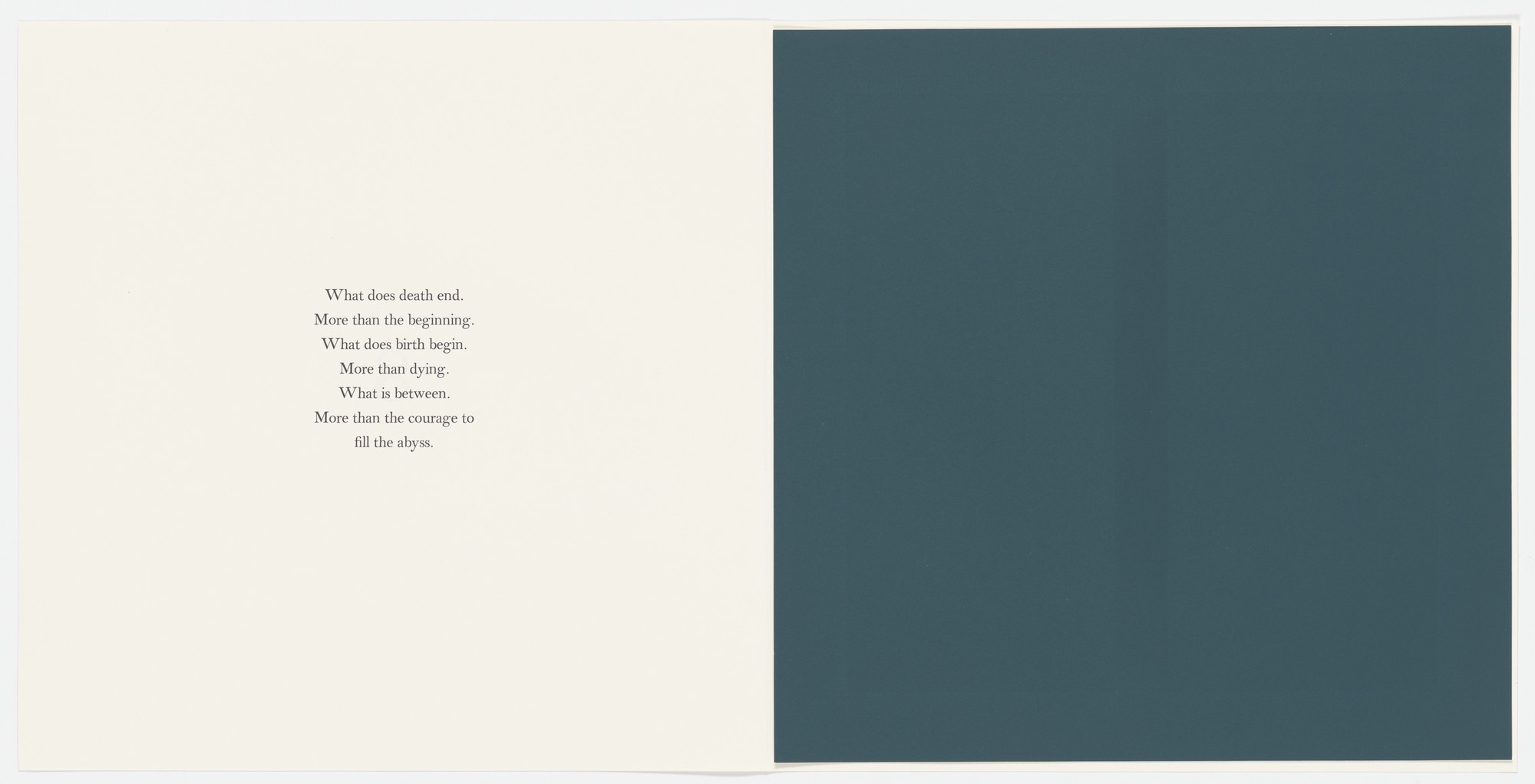 Paul Brach. #8 (plate, folio 25) from The Negative Way. 1964