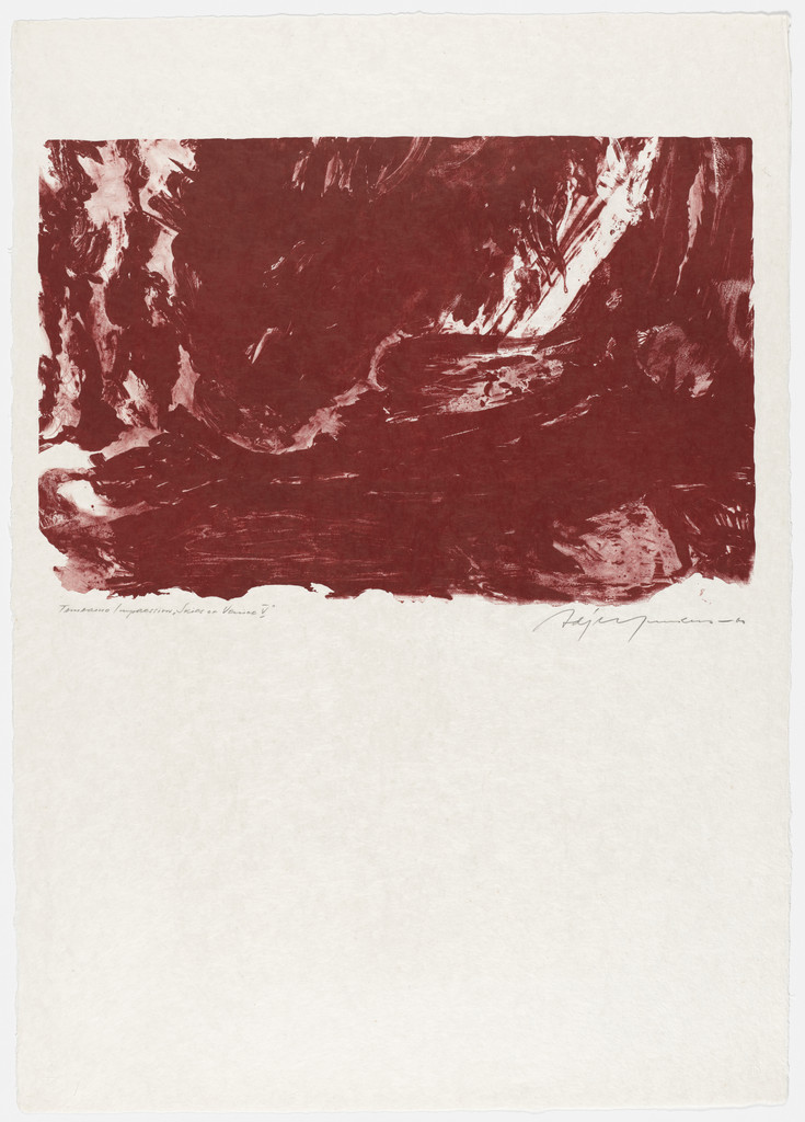 V from the series Skies of Venice, Adja Yunkers, 1960