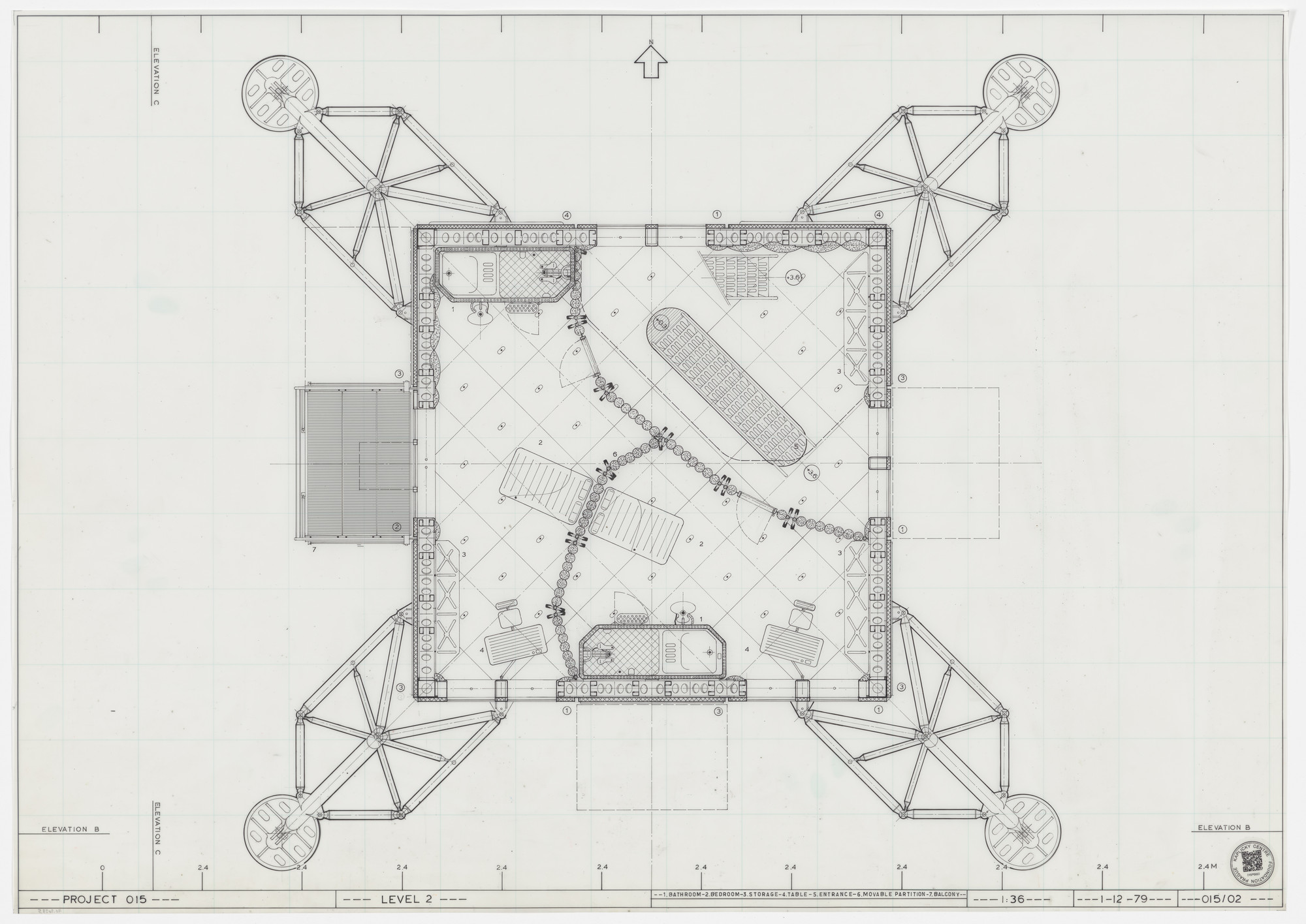 Jan Kaplický. House for a Helicopter Pilot, project
