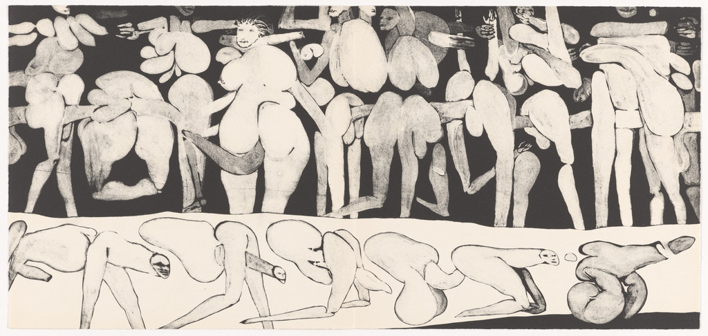 Double page plate (pages 30 and 31) from Selections from Satan's Saint