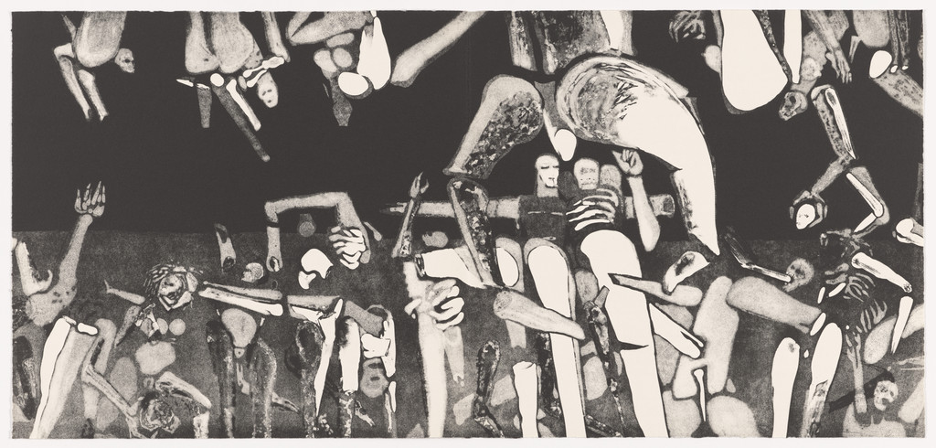 Double page plate (pages 34 and 35) from Selections from Satan's Saint