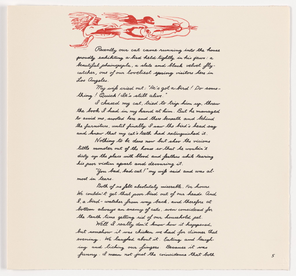 Headpiece (page 5) from Selections from Satan's Saint, Robert Hansen, 1964–65, published 1965
