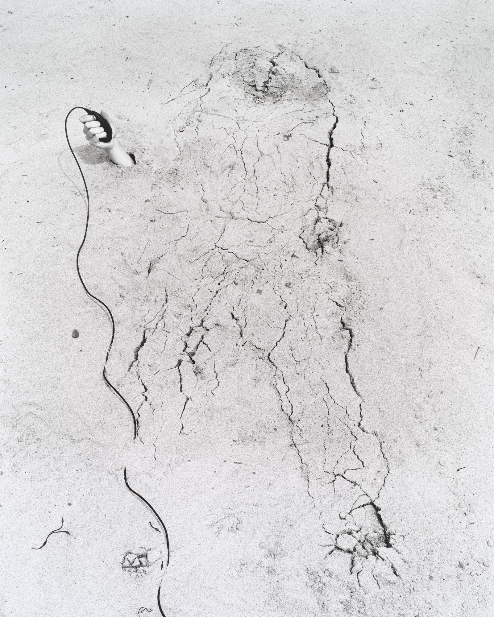 Jenny Calivas. Self Portrait While Buried #5