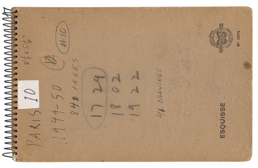 Ellsworth Kelly. Sketchbook #9, Paris. 1949-50