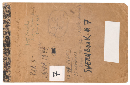Ellsworth Kelly. Sketchbook #6, Paris. 1949