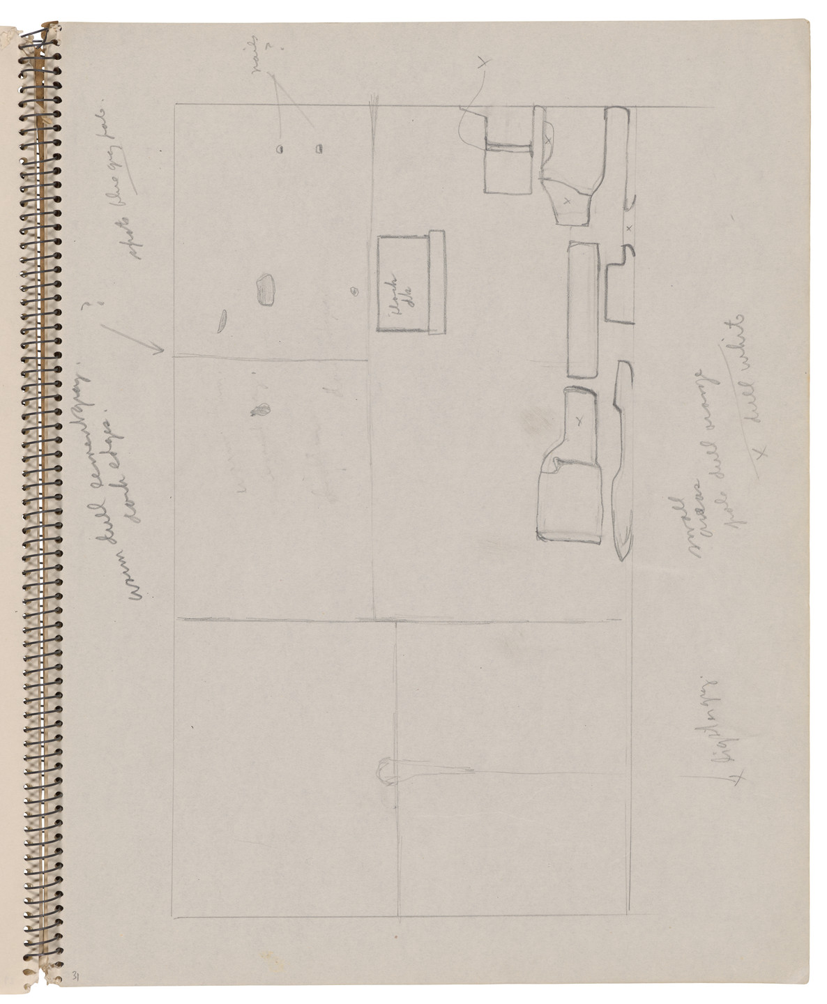 Ellsworth Kelly. Sketchbook #10, Paris. 1949-50 | MoMA