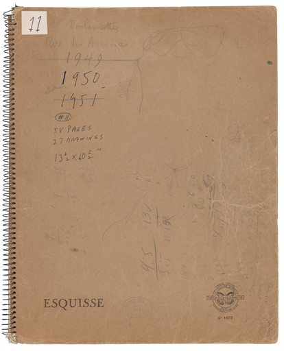 Ellsworth Kelly. Sketchbook #10, Paris. 1949-50
