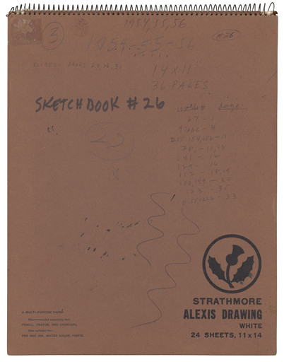 Ellsworth Kelly. Sketchbook #26, New York City. 1954-56