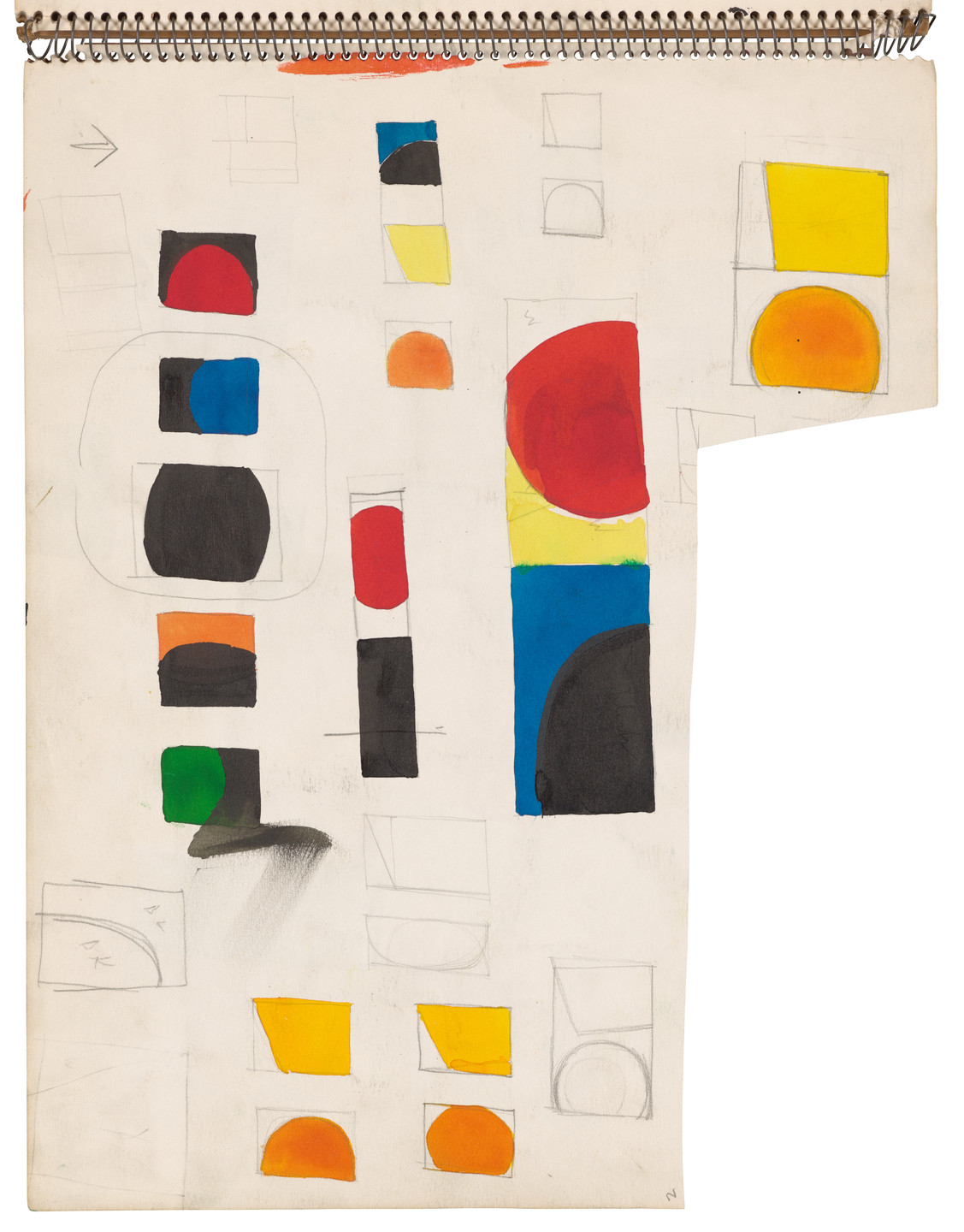 Ellsworth Kelly. Sketchbook #26, New York City. 1954-56 | MoMA