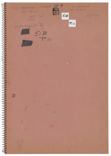 Ellsworth Kelly. Sketchbook #54, France. 1965