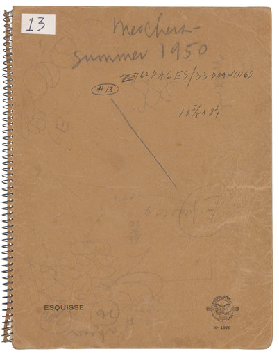 Ellsworth Kelly. Sketchbook #13, Meschers. 1950