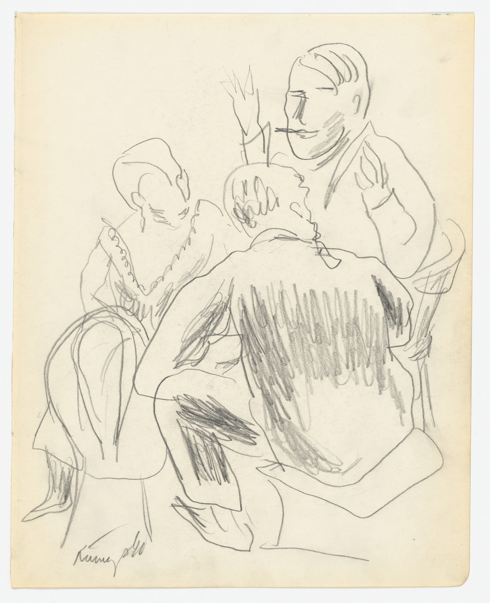Yasuo Kuniyoshi. Conversation