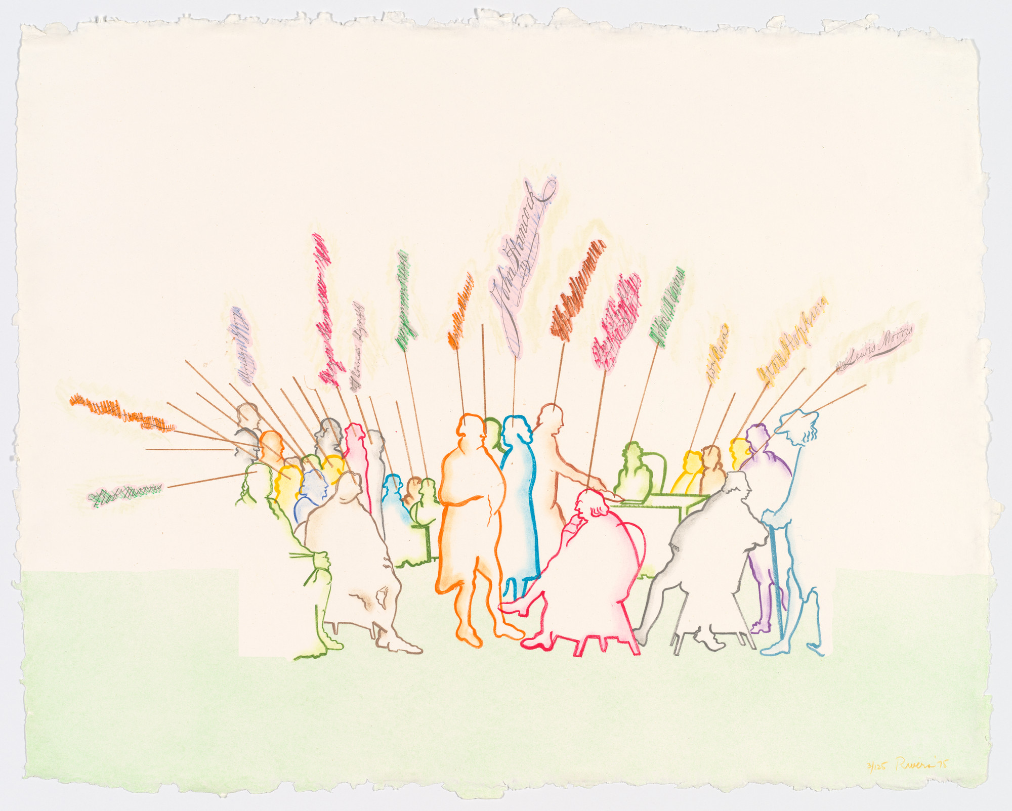 Larry Rivers. An Outline of History from Kent Bicentennial Portfolio: Spirit of Independence