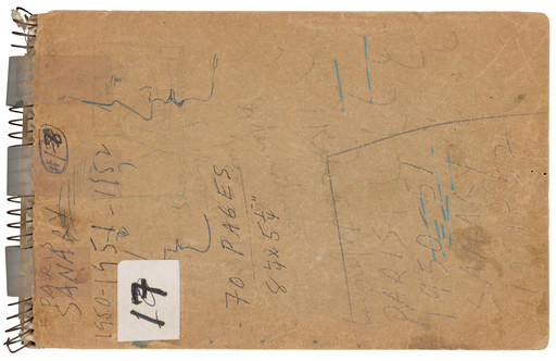 Ellsworth Kelly. Sketchbook #17, Paris & Sanary. 1950-52