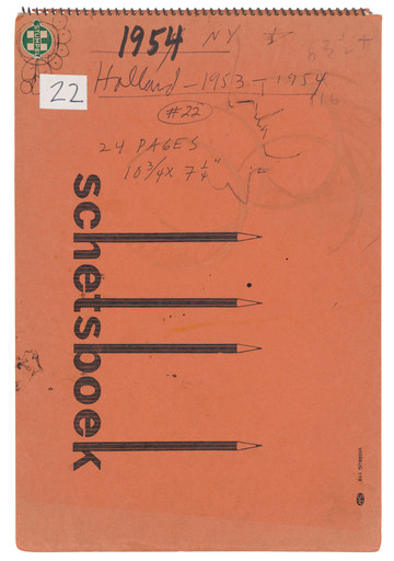 Ellsworth Kelly. Sketchbook #22, Amsterdam & Holland. 1953-54
