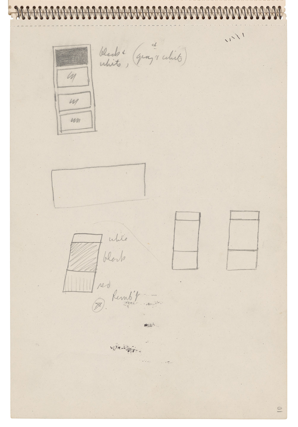 Ellsworth Kelly. Sketchbook #22, Amsterdam &amp; Holland. 1953-54