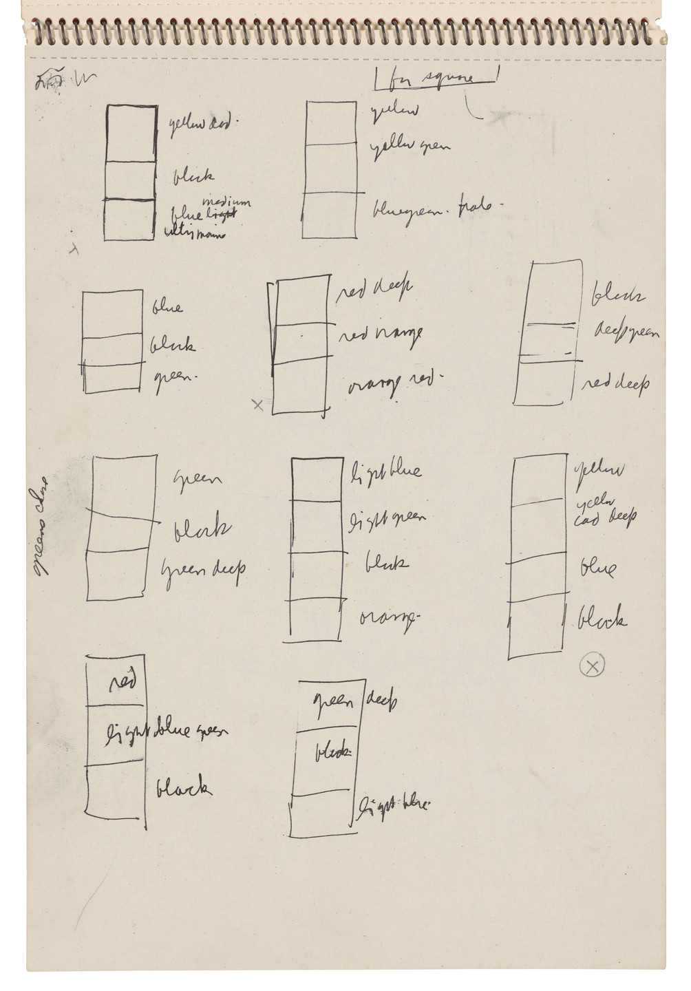 Ellsworth Kelly. Sketchbook #22, Amsterdam &amp; Holland. 1953-54