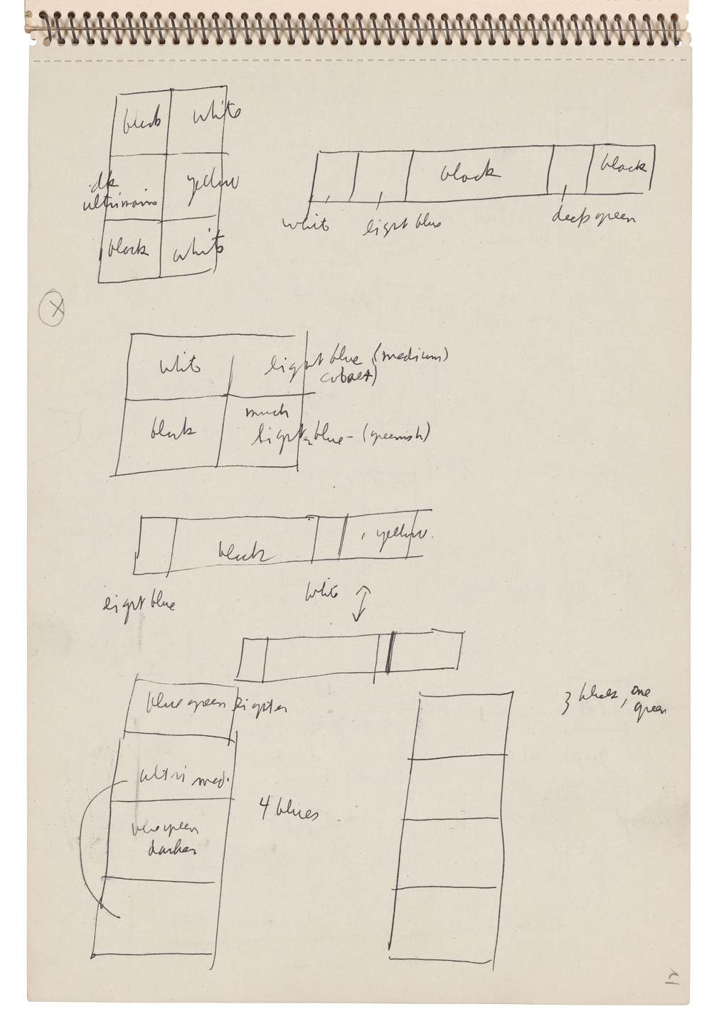 Ellsworth Kelly. Sketchbook #22, Amsterdam &amp; Holland. 1953-54